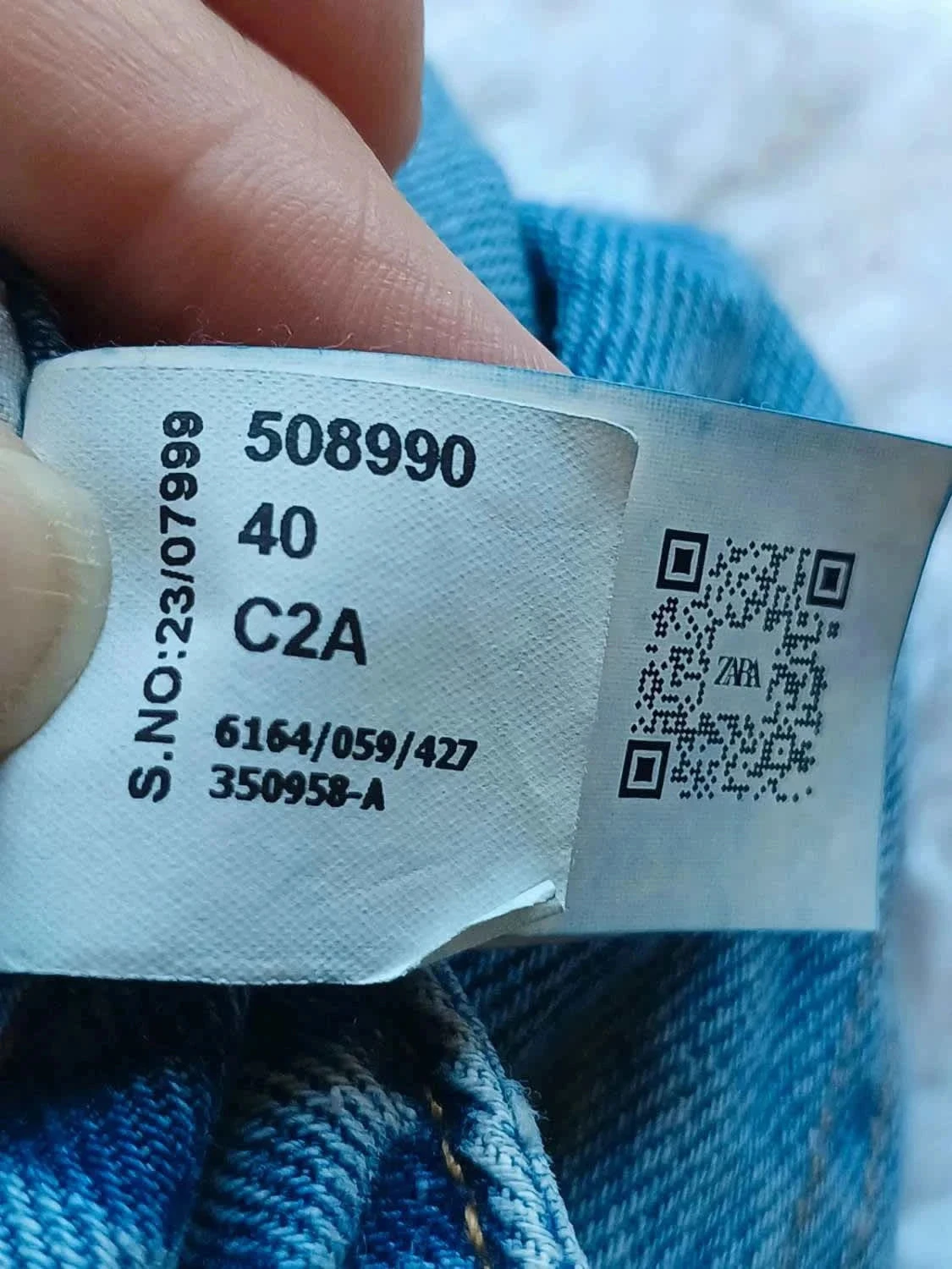 Jean straight Zara de cintura alta talla 40 – photo 11